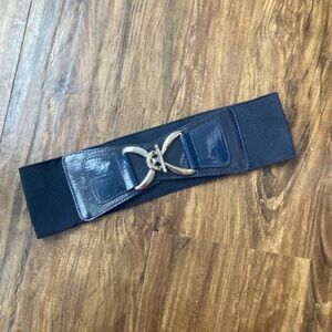 Dynamite Navy Blue Elastic Belt